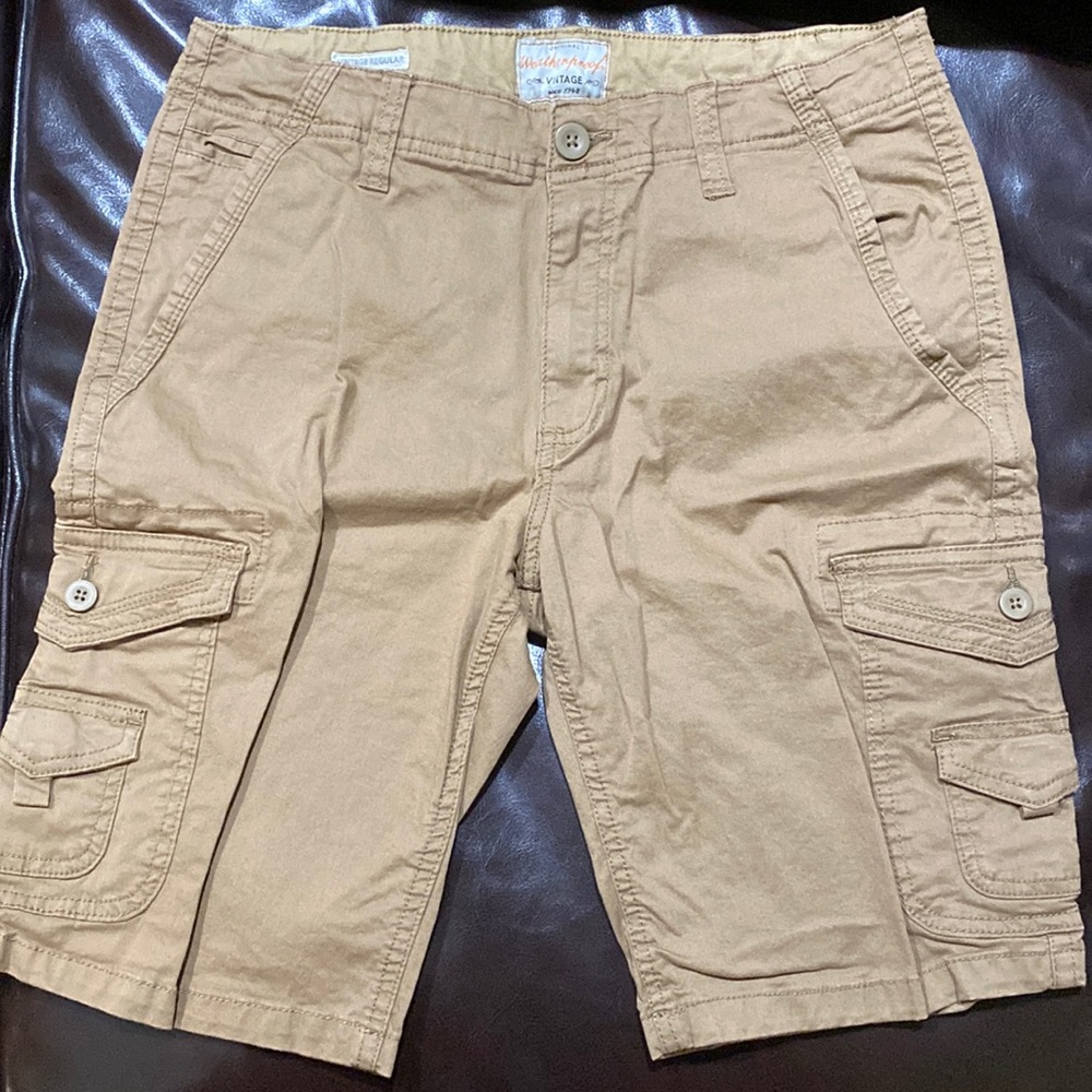 MENS CARGO SHORTS - BEIGE - SIZE 30